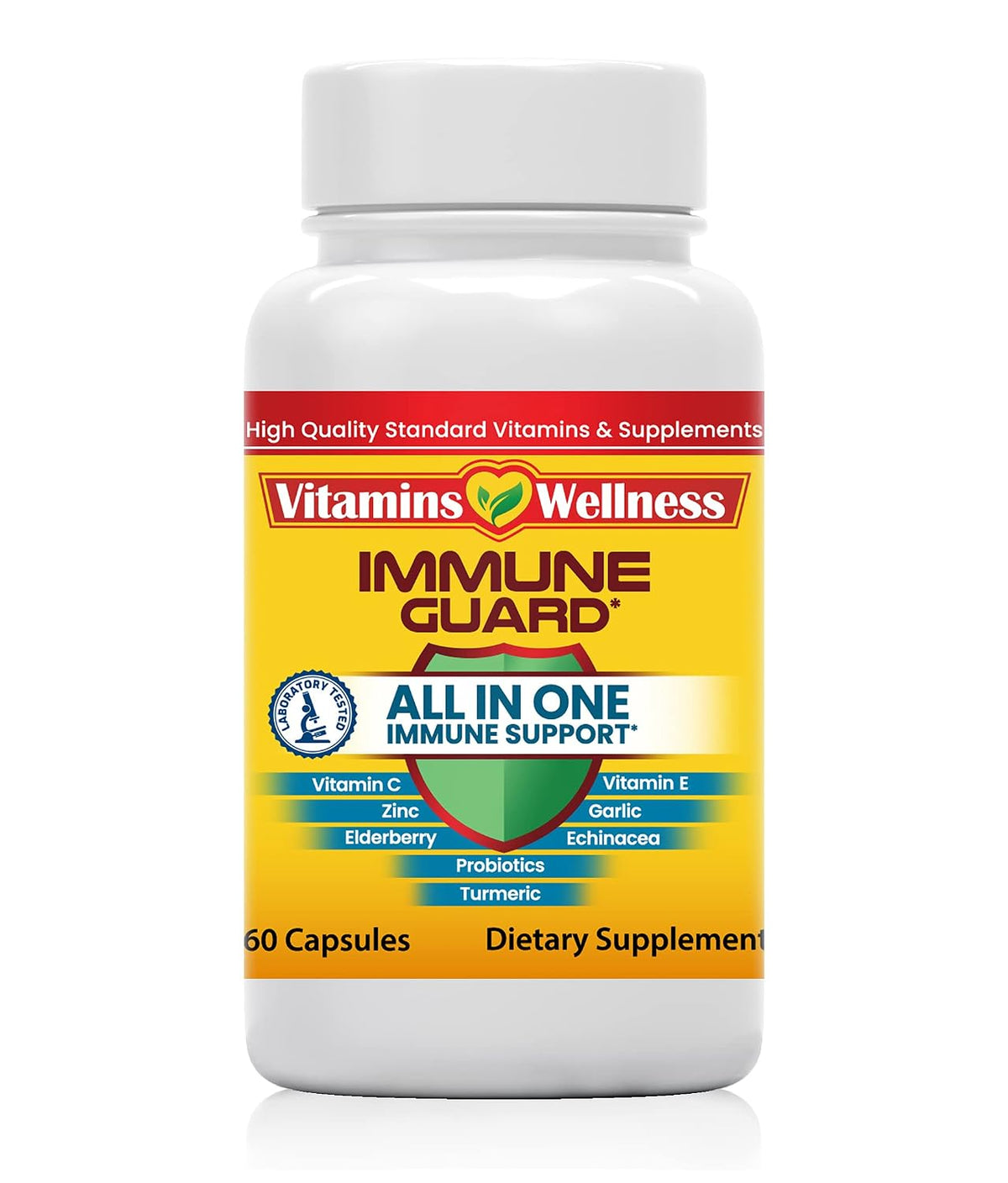 Immune Guard bottle — 60 vegan capsules, Made in USA
